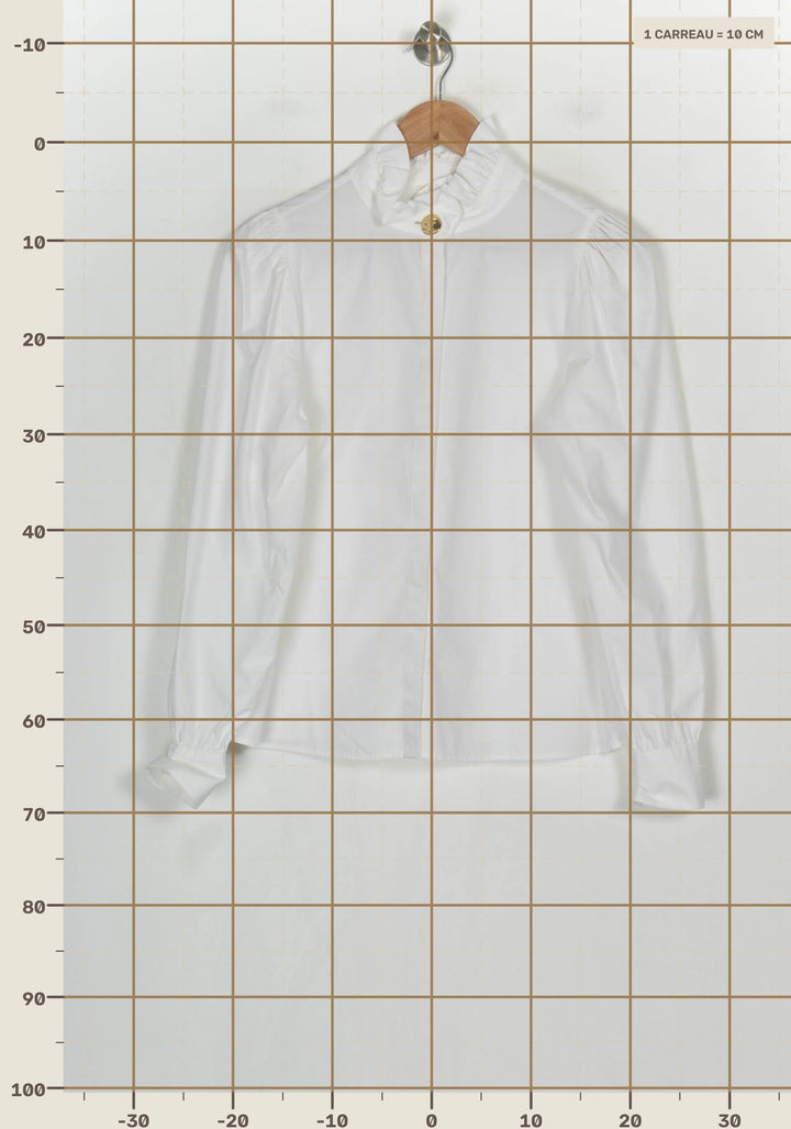 Chemise Blanche - Taille S/36 de la marque Sézane | PARAD120920 - Vendu par Paradigme - Image 4