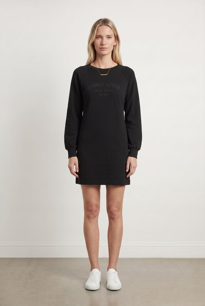 Robe Sweat Noire - Taille S/36 de la marque One Step | PARAD120921 - Vendu par Paradigme - Image 1