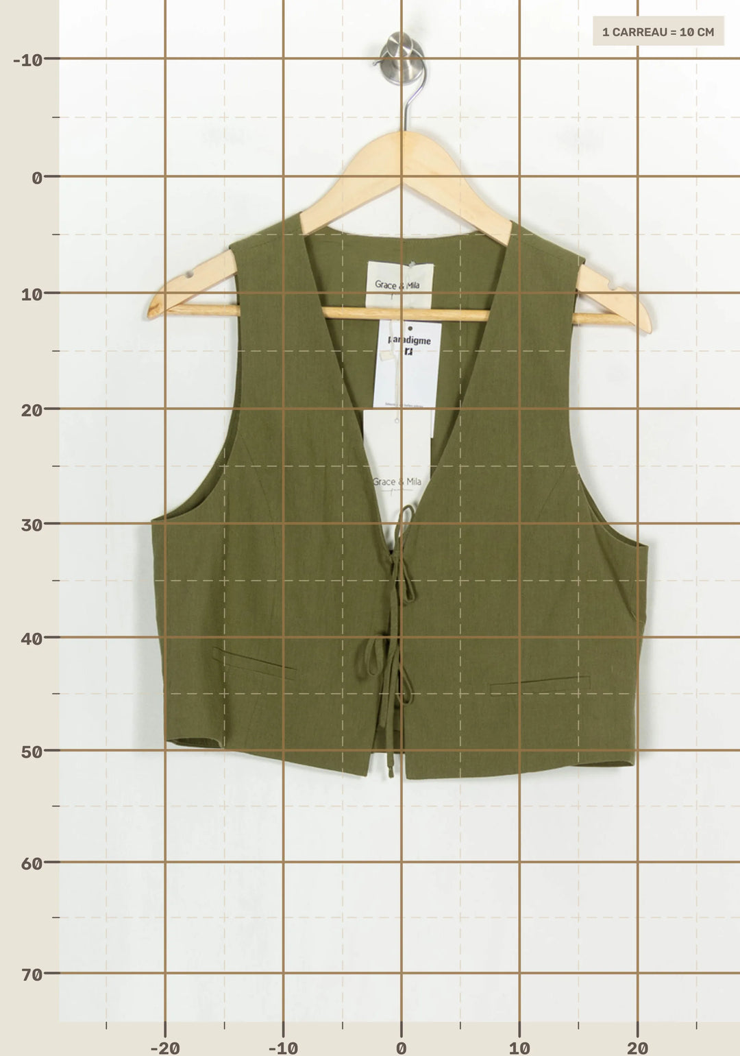 Gilet Vert - Taille L/40 de la marque Grace &amp; Mila | PARAD120923 - Vendu par Paradigme - Image 4