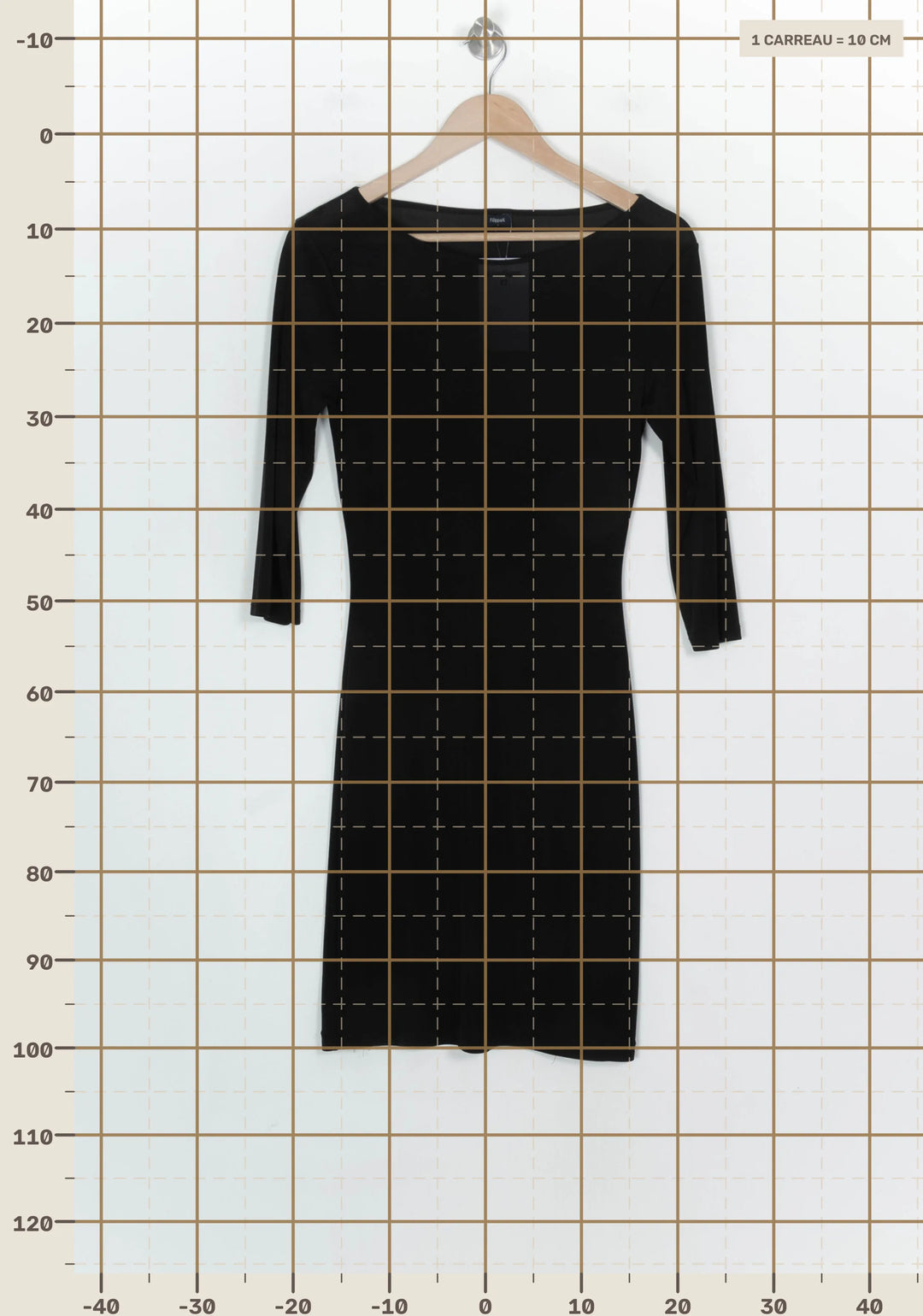 Robe Manche Trois Quarts Noire - Taille S/36 de la marque Filippa K | PARAD120924 - Vendu par Paradigme - Image 4