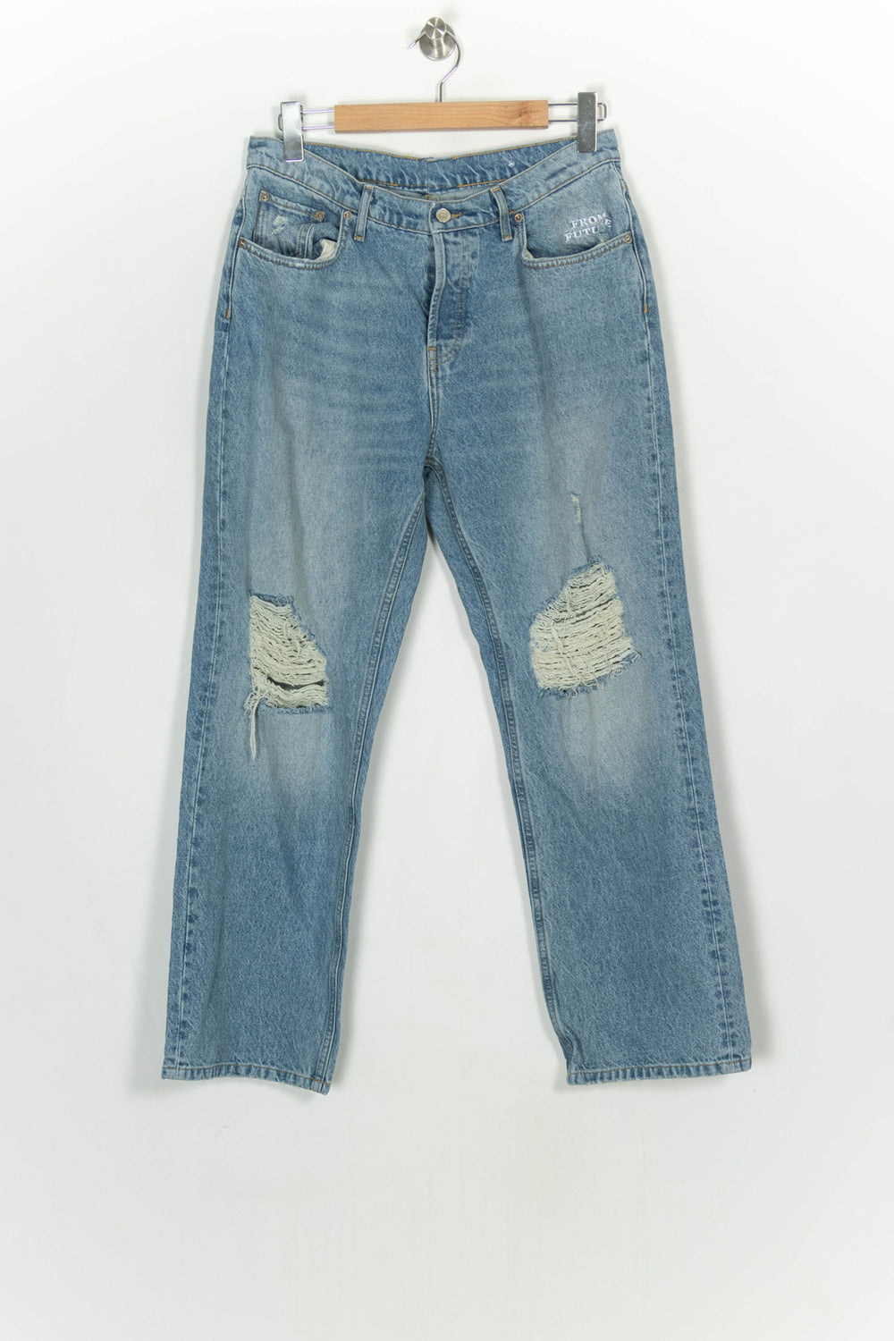 Jean Délavé Bleu - Taille S/36 de la marque From Future | PARAD120926 - Vendu par Paradigme - Image 2