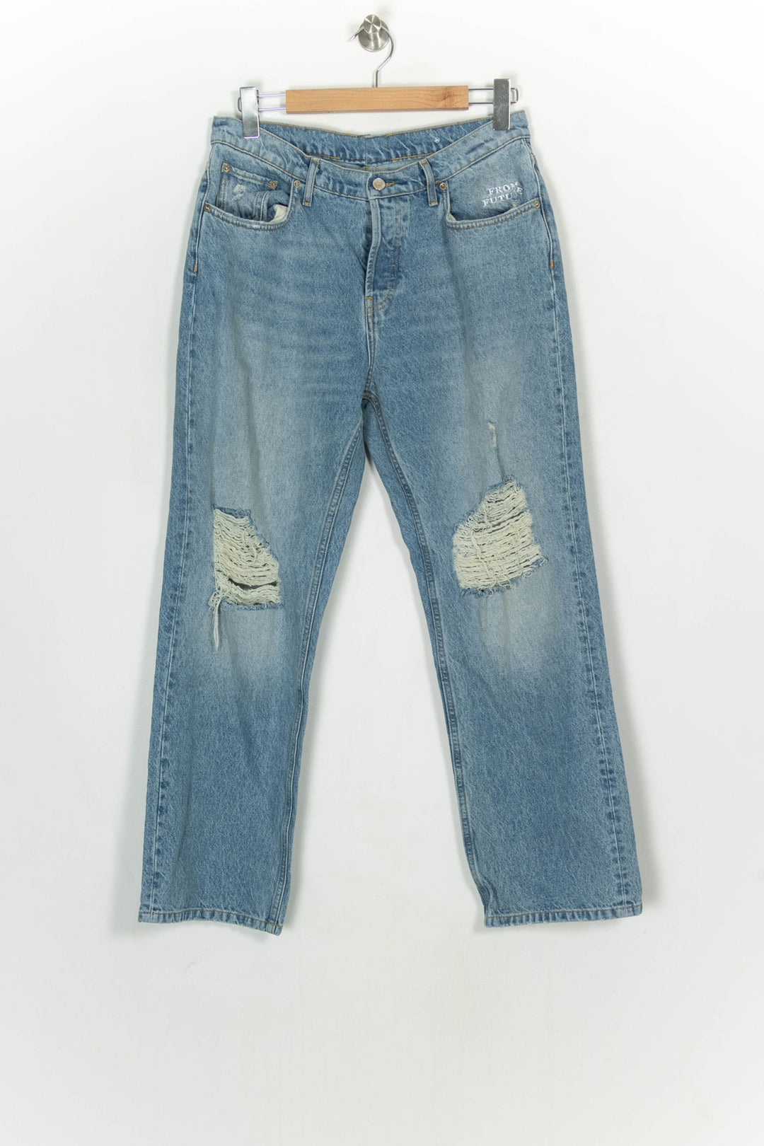 Jean Délavé Bleu - Taille S/36 de la marque From Future | PARAD120926 - Vendu par Paradigme - Image 2