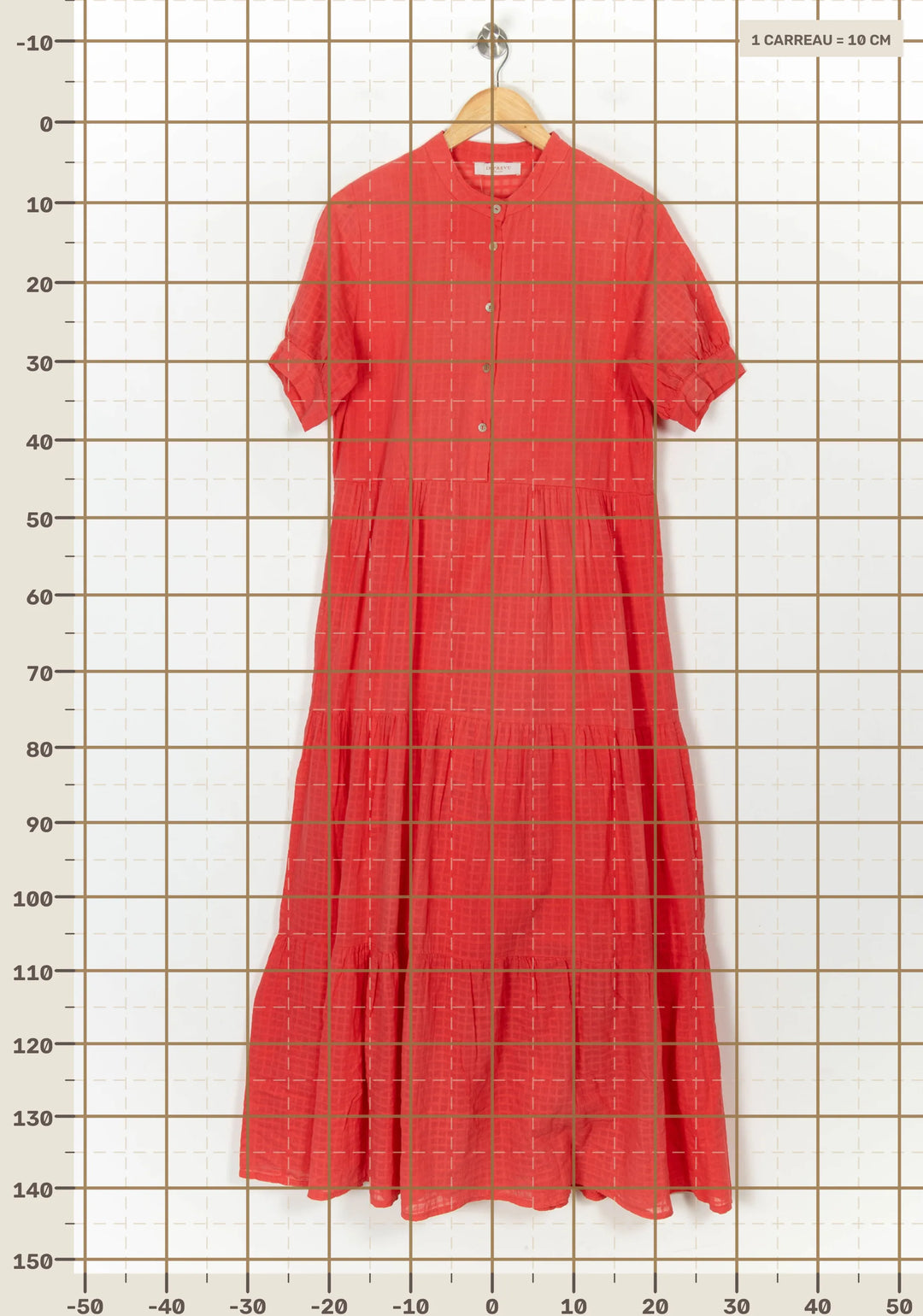 Robe Longue Orange - Taille S/36 de la marque Imprevu | PARAD120928 - Vendu par Paradigme - Image 4