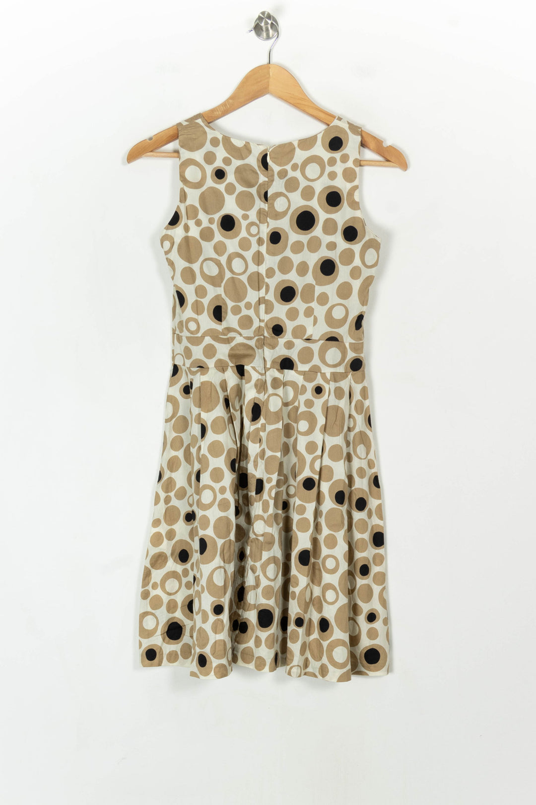 Robe Évasée Beige et Noire - Taille L/40 de la marque La Fée Maraboutée | PARAD120935 - Vendu par Paradigme - Image 5
