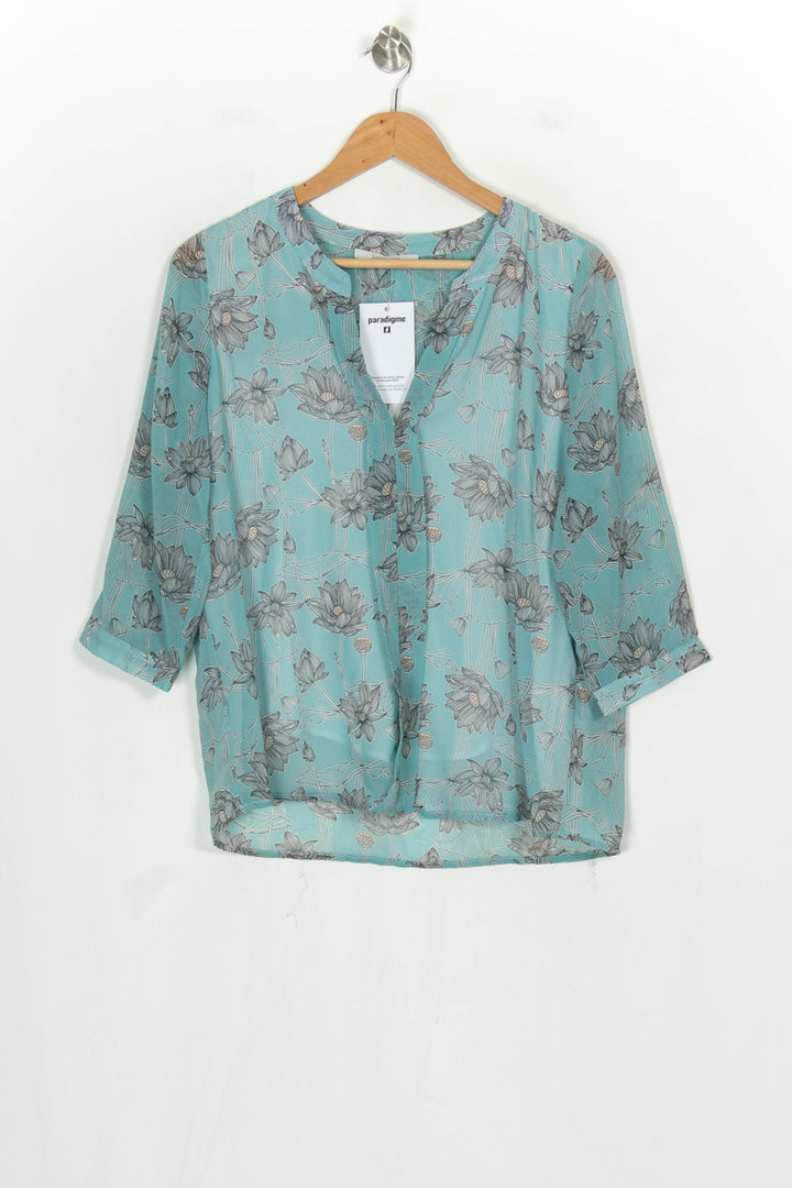 Blouse Bleue et Grise - Taille S/36 de la marque Sud express | PARAD120938 - Vendu par Paradigme - Image 2