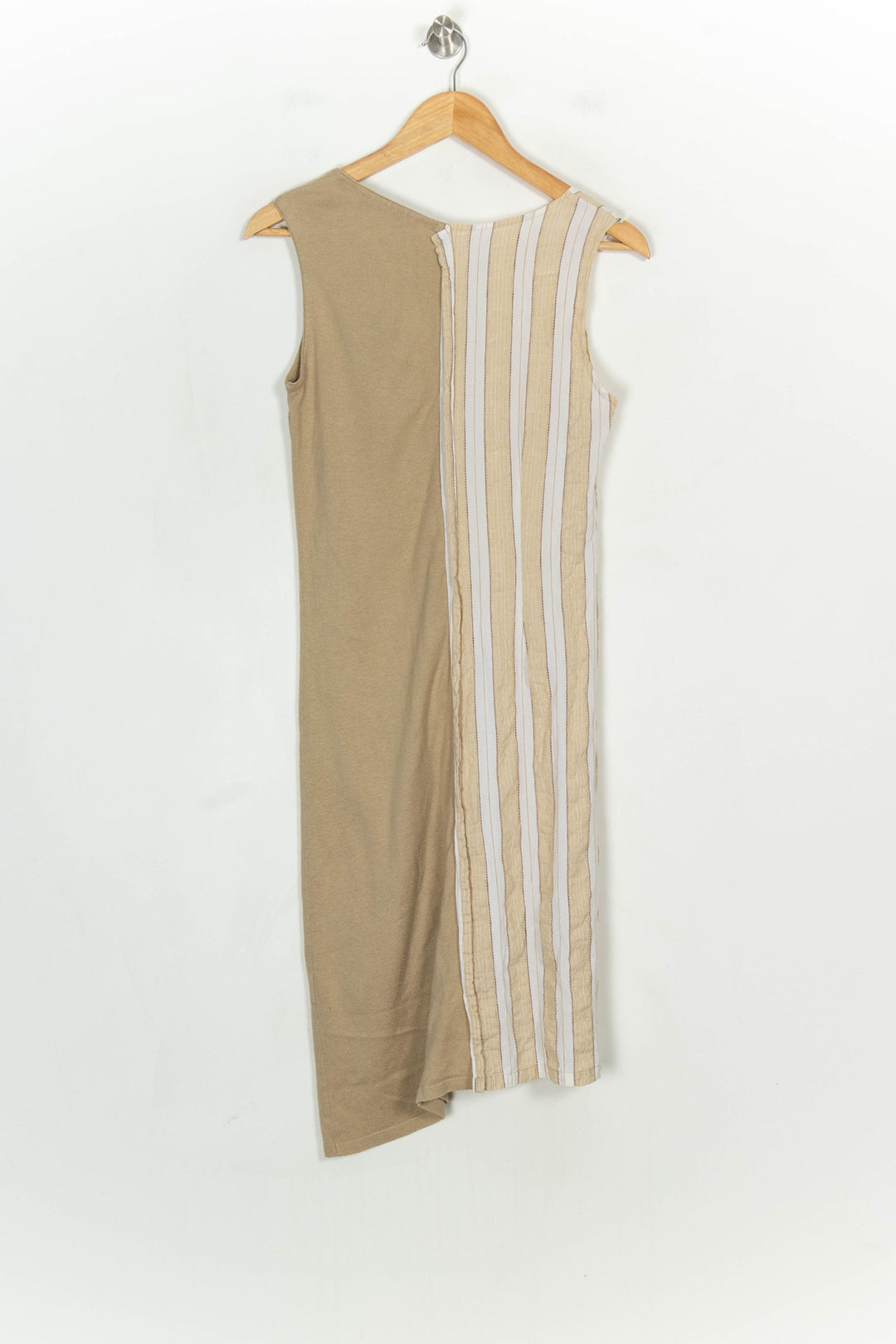 Robe Sans Manches Beige et Blanc - Taille S/36 de la marque La Fée Maraboutée | PARAD120948 - Vendu par Paradigme - Image 5