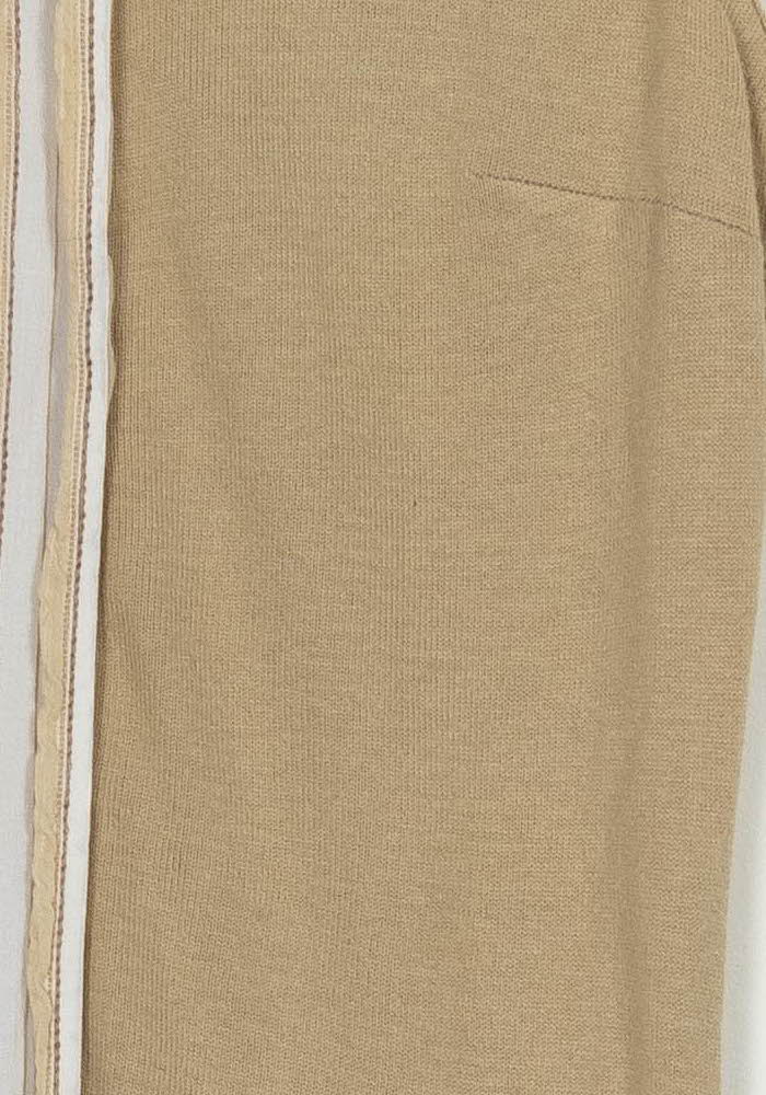 Robe Sans Manches Beige et Blanc - Taille S/36 de la marque La Fée Maraboutée | PARAD120948 - Vendu par Paradigme - Image 3