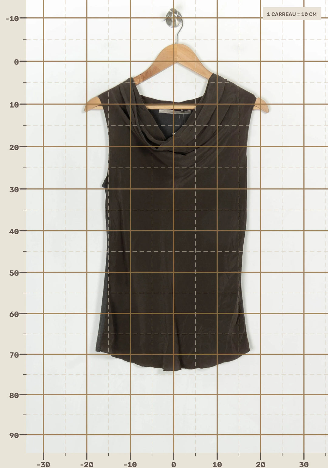 Top Gris - Taille S/36 de la marque La Fée Maraboutée | PARAD120950 - Vendu par Paradigme - Image 4