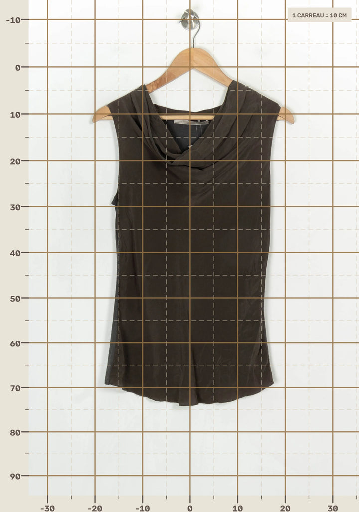 Top Gris - Taille S/36 de la marque La Fée Maraboutée | PARAD120950 - Vendu par Paradigme - Image 4