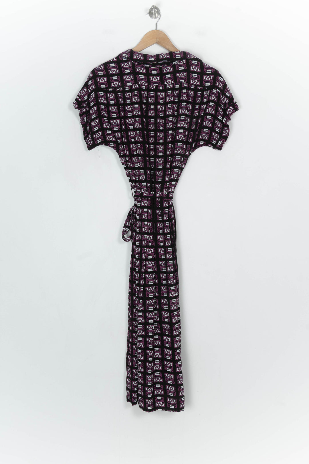 Robe Longue Violette et Noire - Taille S/36 de la marque La Fée Maraboutée | PARAD120955 - Vendu par Paradigme - Image 5