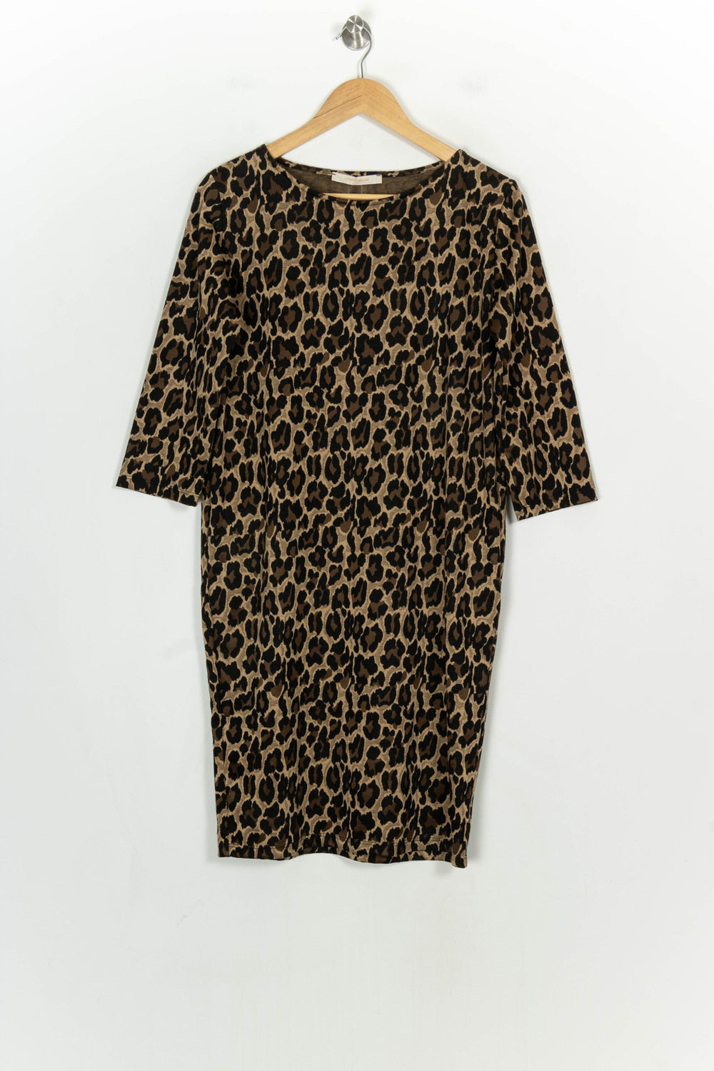 Robe Imprimée Marron et Noire - Taille S/36 de la marque La Fée Maraboutée | PARAD120958 - Vendu par Paradigme - Image 2