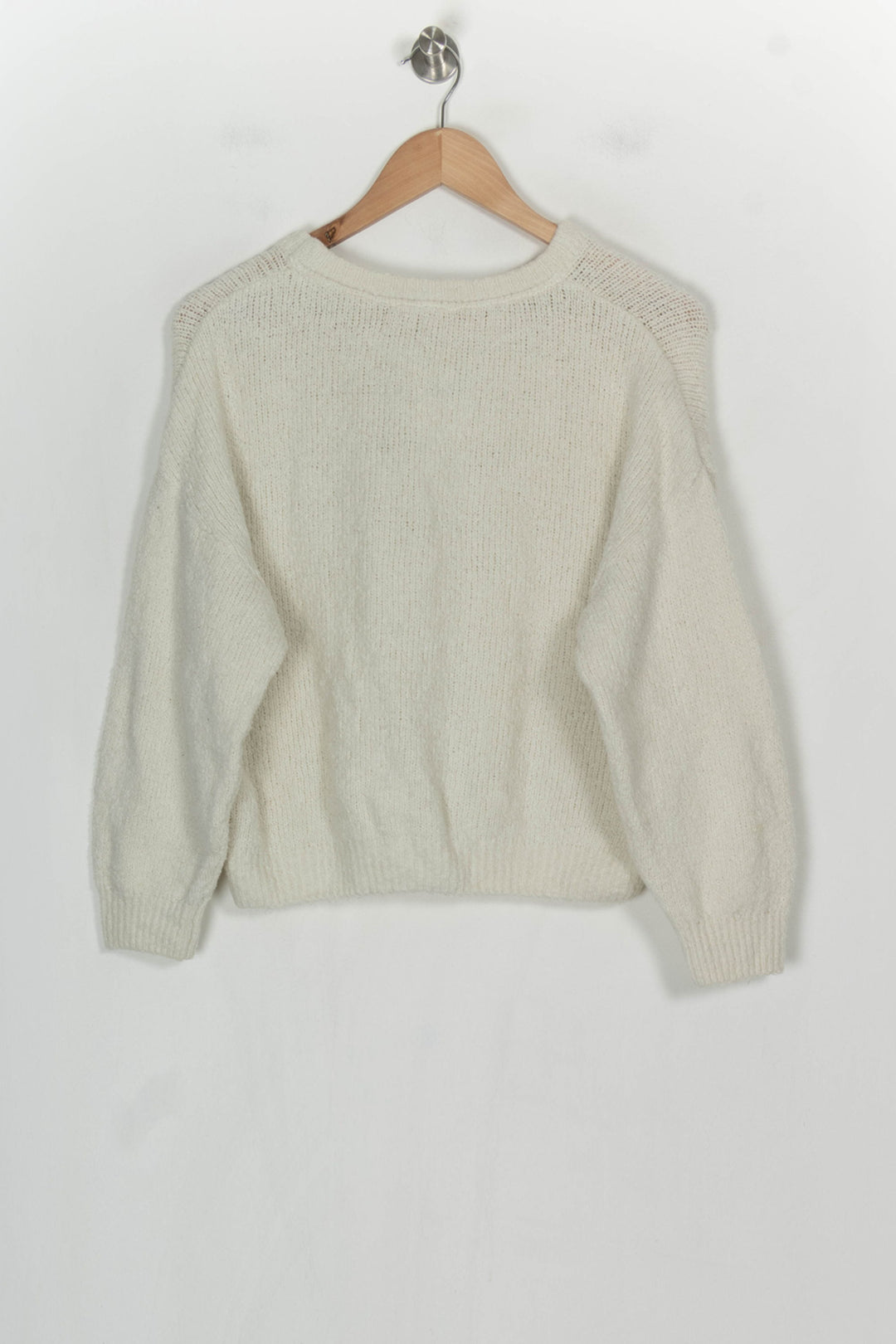 Pull Blanc - Taille S/36 de la marque American Vintage | PARAD120962 - Vendu par Paradigme - Image 5