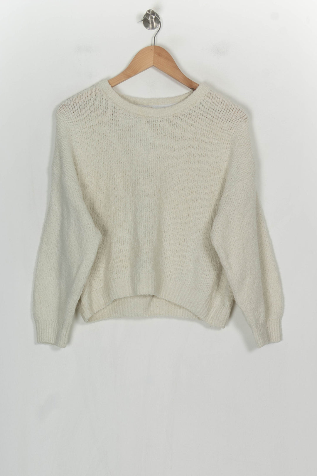 Pull Blanc - Taille S/36 de la marque American Vintage | PARAD120962 - Vendu par Paradigme - Image 2