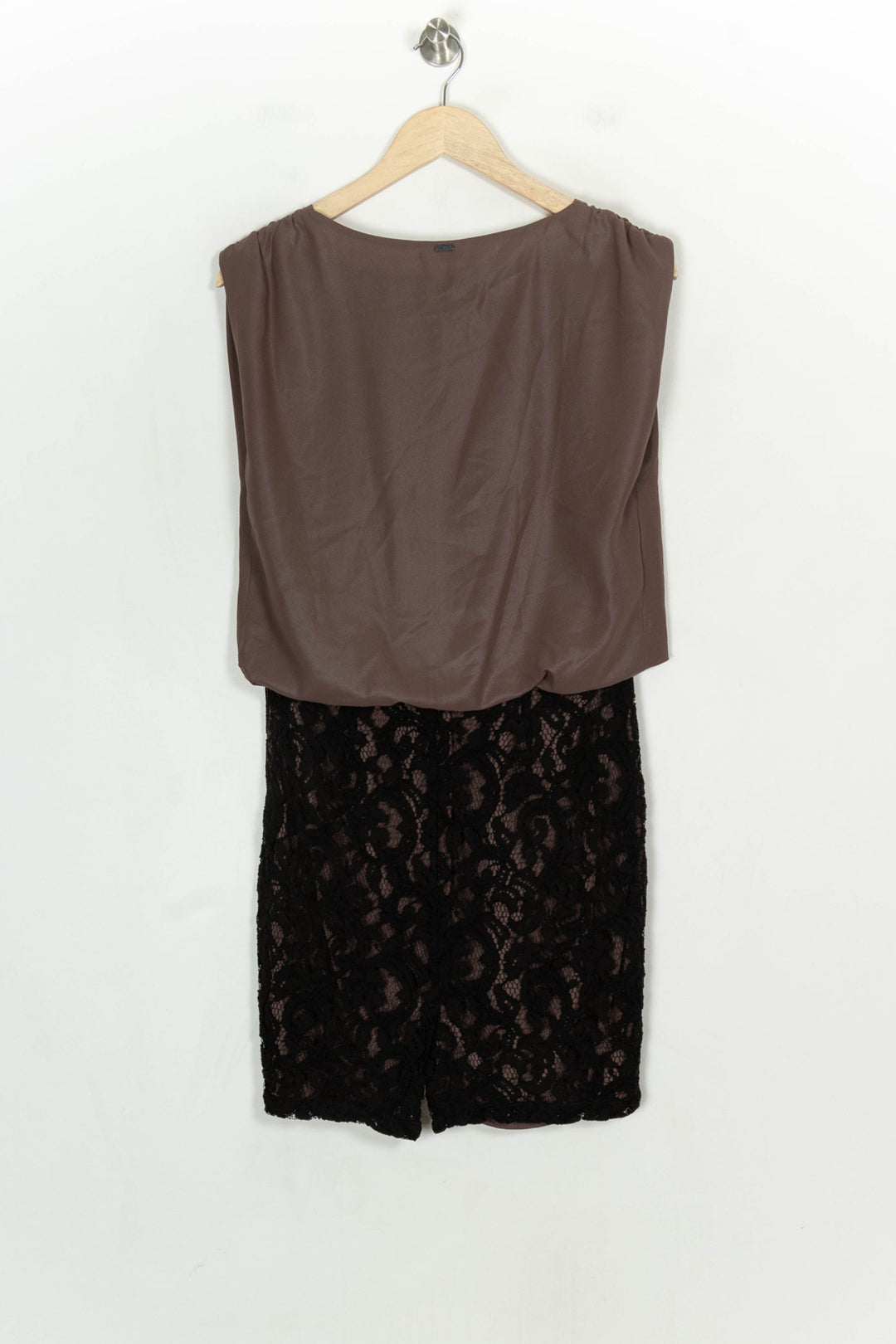 Robe Courte Marron et Noire - Taille M/38 de la marque IKKS | PARAD120963 - Vendu par Paradigme - Image 5