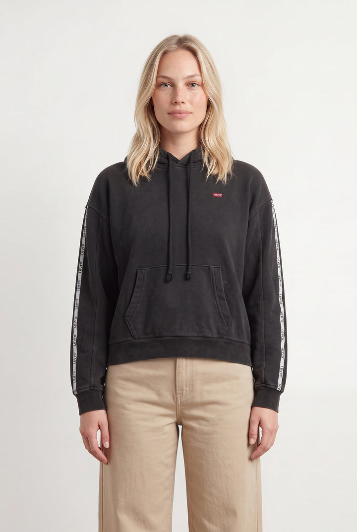 Sweat à Capuche Noir - Taille L/40 de la marque Levi&