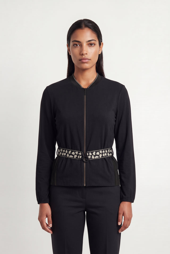 Veste Noire et Beige - Taille L/40 de la marque Indies | PARAD120983 - Vendu par Paradigme - Image 1