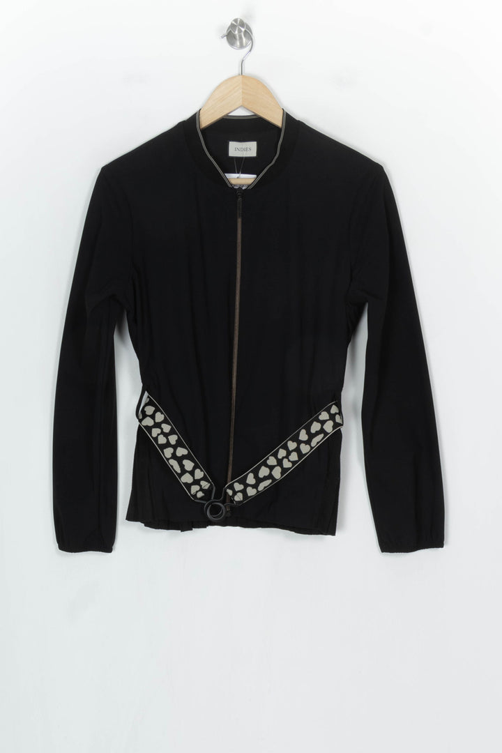 Veste Noire et Beige - Taille L/40 de la marque Indies | PARAD120983 - Vendu par Paradigme - Image 2