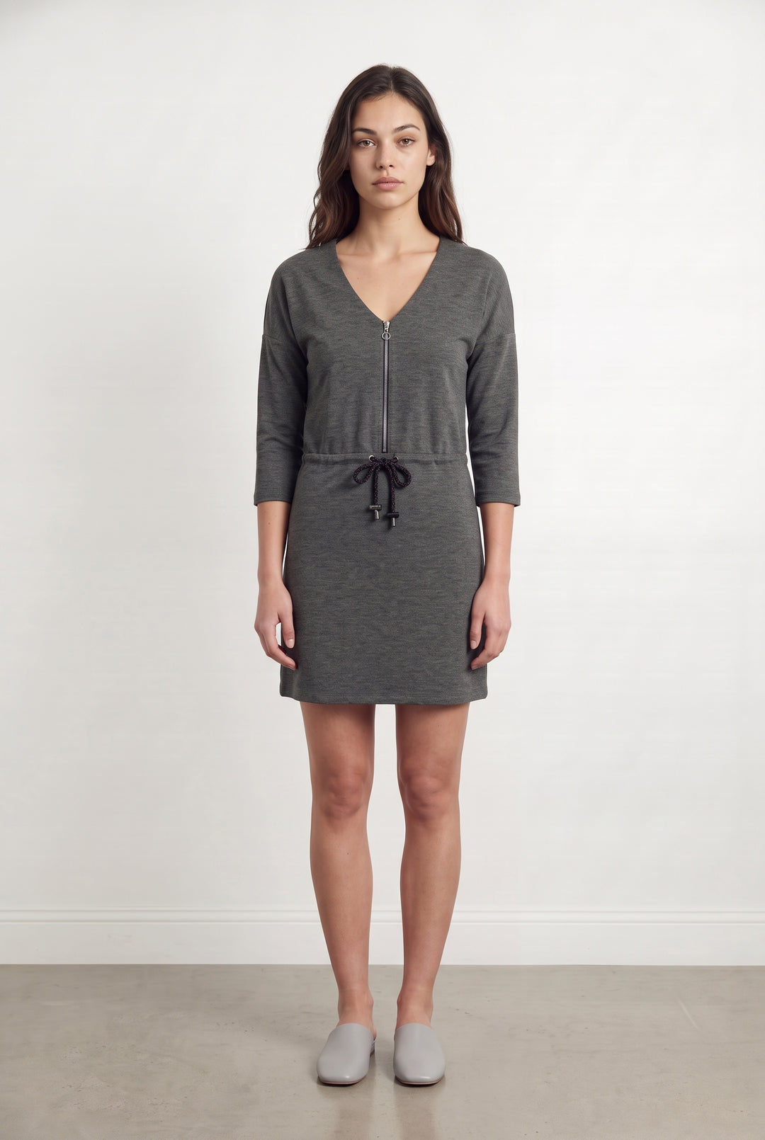 Robe Courte Grise - Taille XS/34 de la marque I.Code | PARAD120985 - Vendu par Paradigme - Image 1