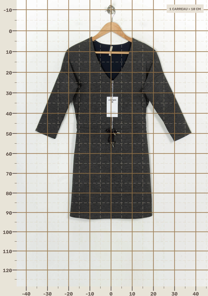 Robe Courte Grise - Taille XS/34 de la marque I.Code | PARAD120985 - Vendu par Paradigme - Image 4