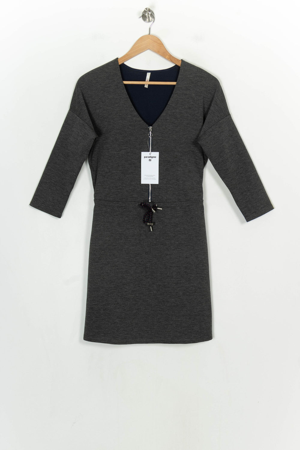 Robe Courte Grise - Taille XS/34 de la marque I.Code | PARAD120985 - Vendu par Paradigme - Image 2