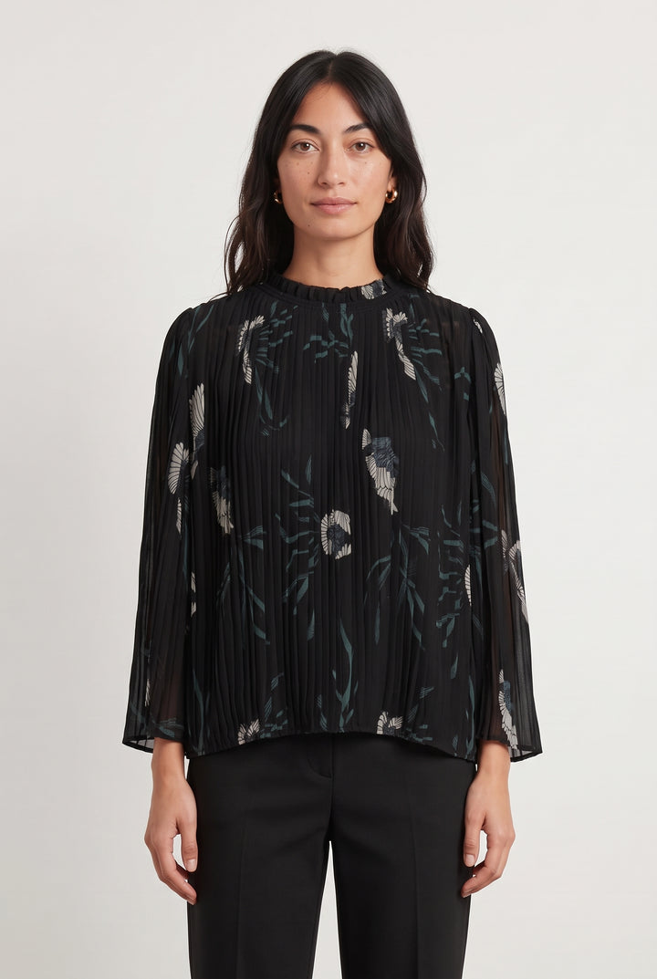 Blouse Noire et Blanche - Taille S/36 de la marque ba&amp;sh | PARAD120988 - Vendu par Paradigme - Image 1