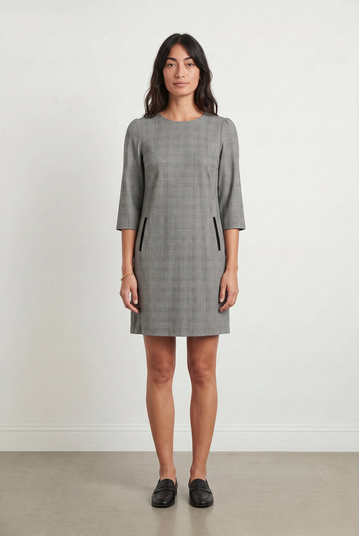 Robe Droite Grise - Taille M/38 de la marque Claudie Pierlot | PARAD120995 - Vendu par Paradigme - Image 1