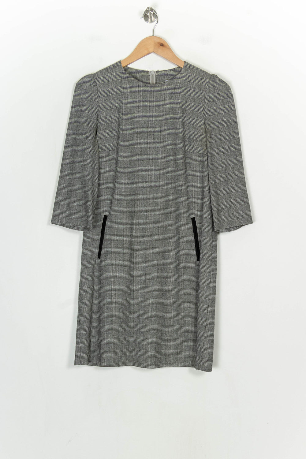 Robe Droite Grise - Taille M/38 de la marque Claudie Pierlot | PARAD120995 - Vendu par Paradigme - Image 2