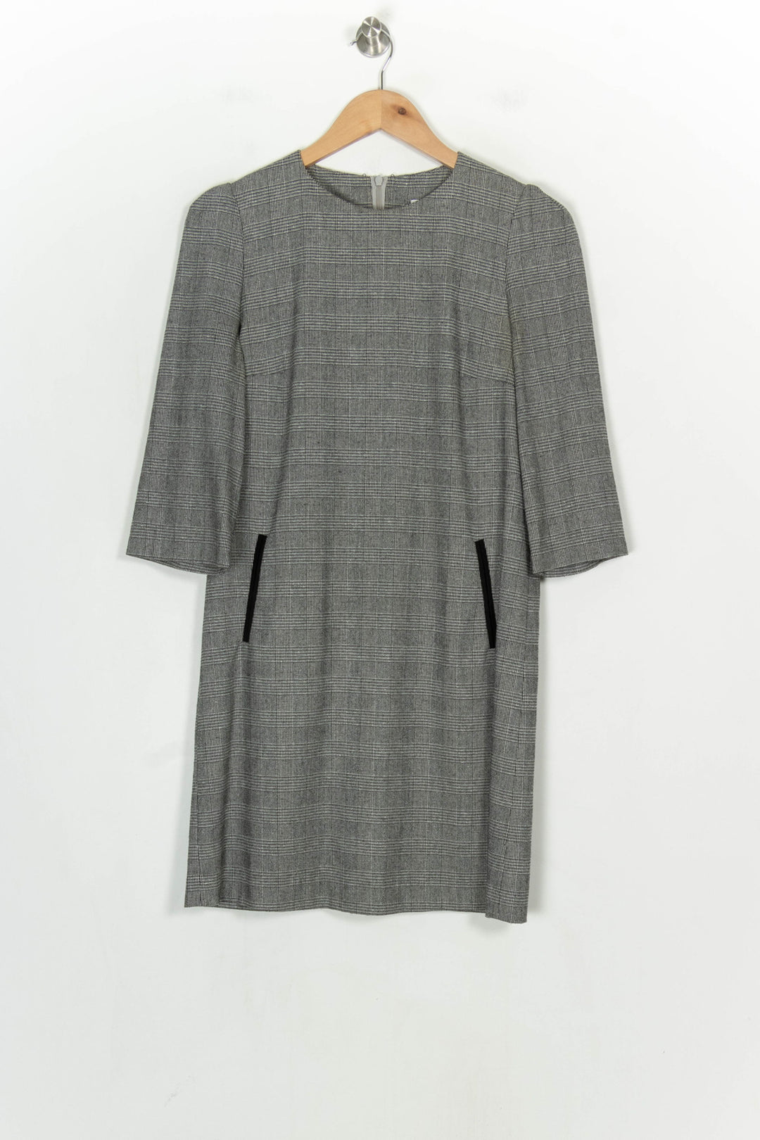 Robe Droite Grise - Taille M/38 de la marque Claudie Pierlot | PARAD120995 - Vendu par Paradigme - Image 2