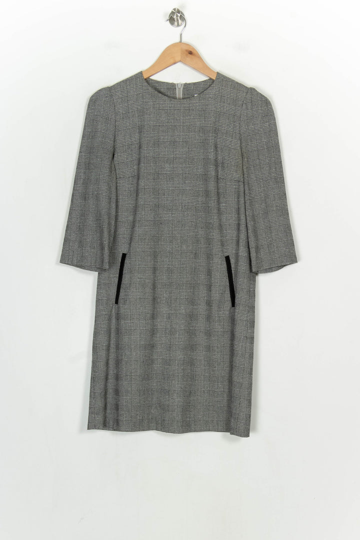 Robe Droite Grise - Taille M/38 de la marque Claudie Pierlot | PARAD120995 - Vendu par Paradigme - Image 2
