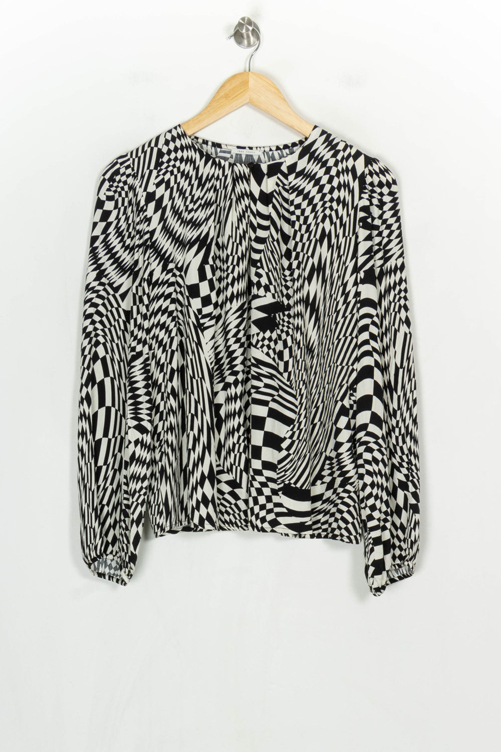 Blouse Noire et Blanche - Taille M/38 de la marque IKKS | PARAD120997 - Vendu par Paradigme - Image 2
