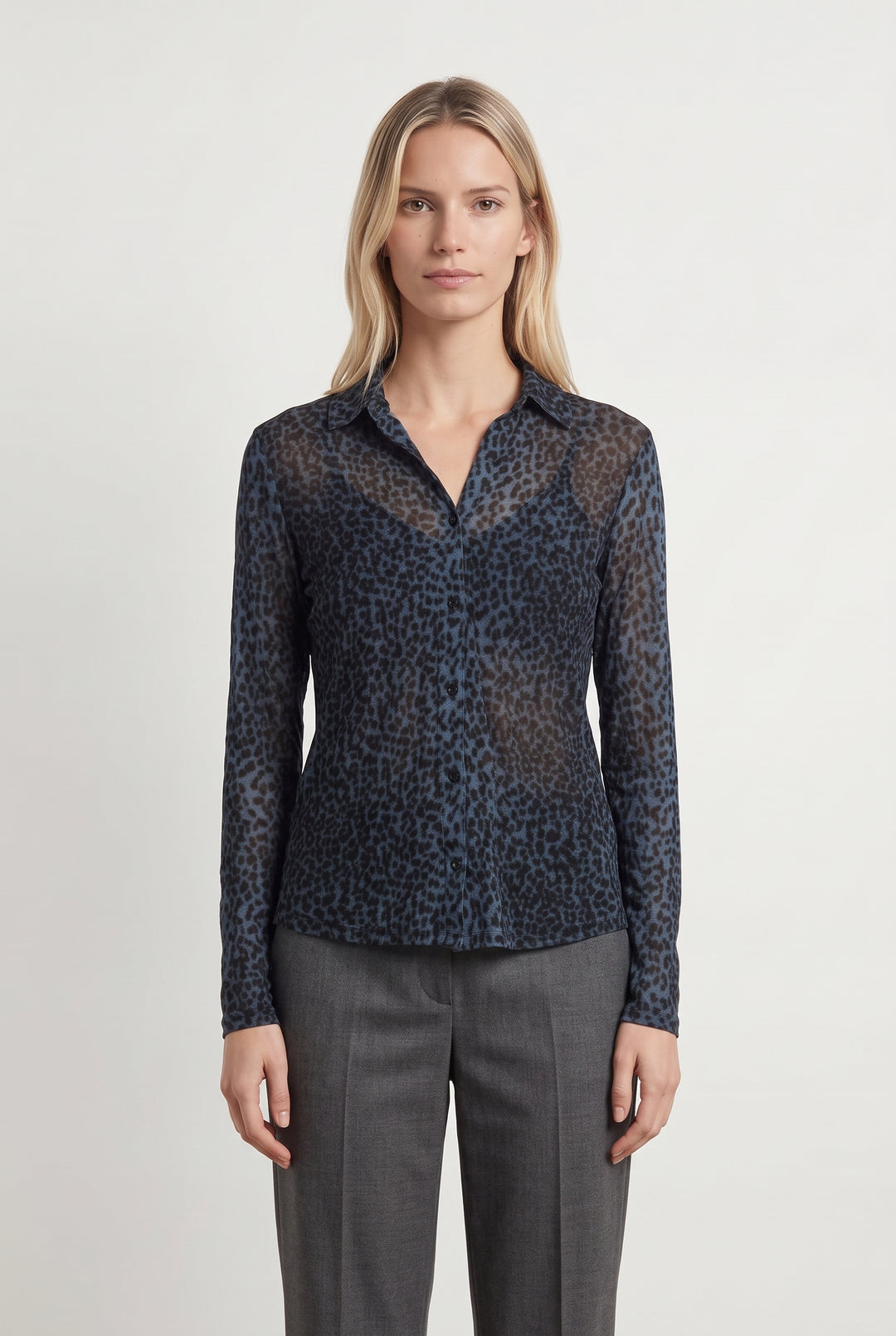 Chemise Bleu et Noir - Taille S/36 de la marque Majestic Filatures | PARAD121006 - Vendu par Paradigme - Image 1