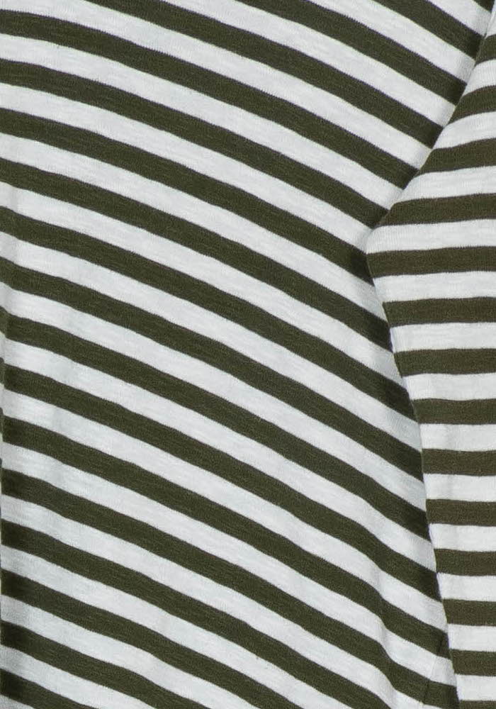 Pull Rayé Vert et Blanc - Taille S/36 de la marque Majestic Filatures | PARAD121007 - Vendu par Paradigme - Image 3