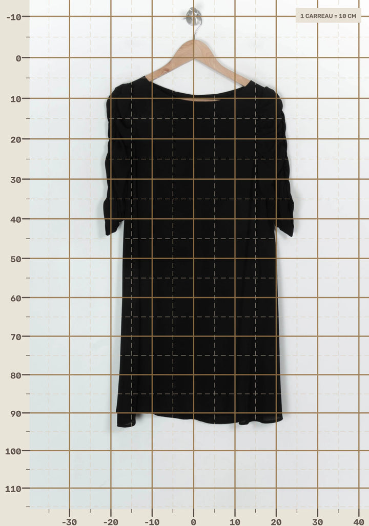 Robe Courte Noire - Taille S/36 de la marque Claudie Pierlot | PARAD121008 - Vendu par Paradigme - Image 4