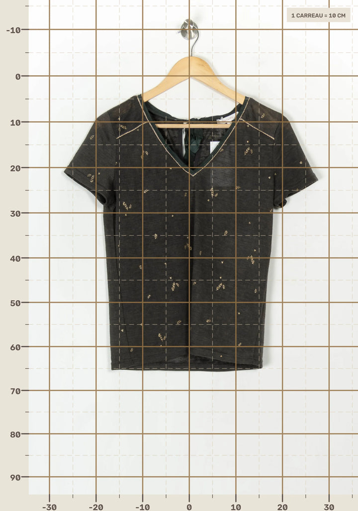 Blouse Verte - Taille S/36 de la marque Grace &amp; Mila | PARAD121013 - Vendu par Paradigme - Image 4