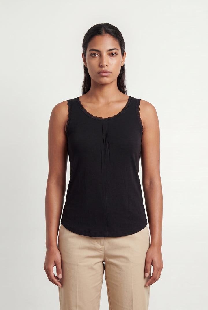 Débardeur Noir - Taille L/40 de la marque La Redoute Collections | PARAD121014 - Vendu par Paradigme - Image 1