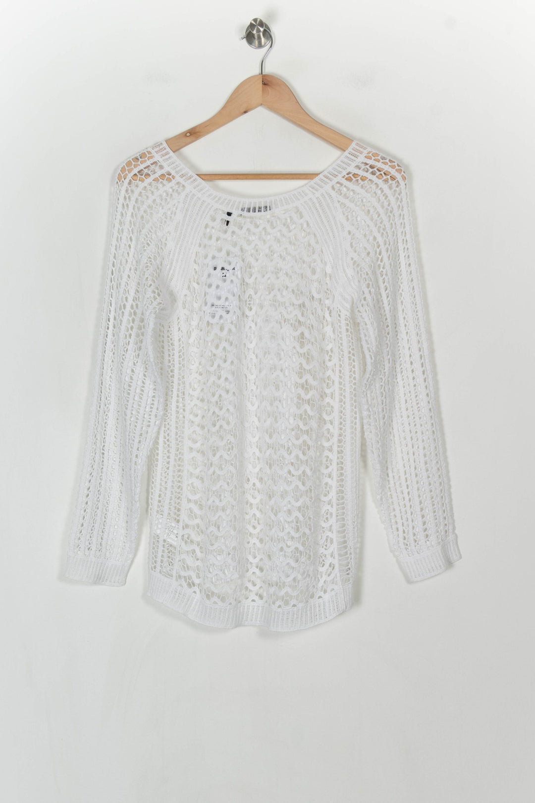 Pull Blanc - Taille S/36 de la marque IKKS | PARAD121016 - Vendu par Paradigme - Image 5