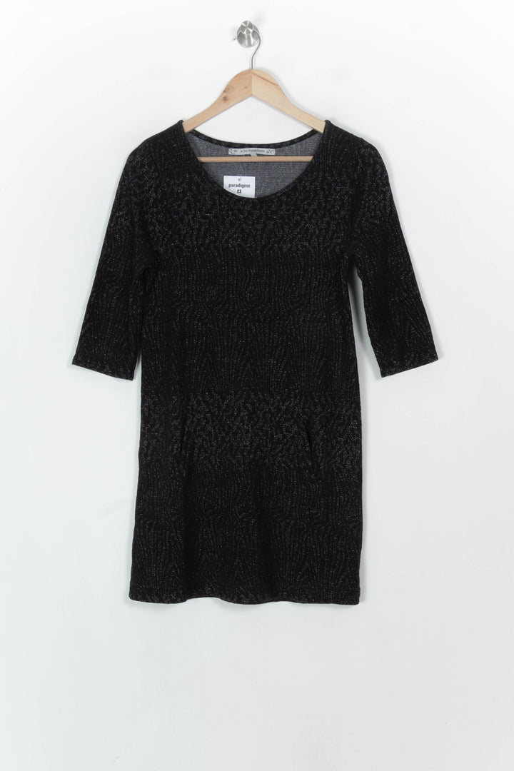 Robe Noire - Taille S/36 de la marque La Fée Maraboutée | PARAD121017 - Vendu par Paradigme - Image 2