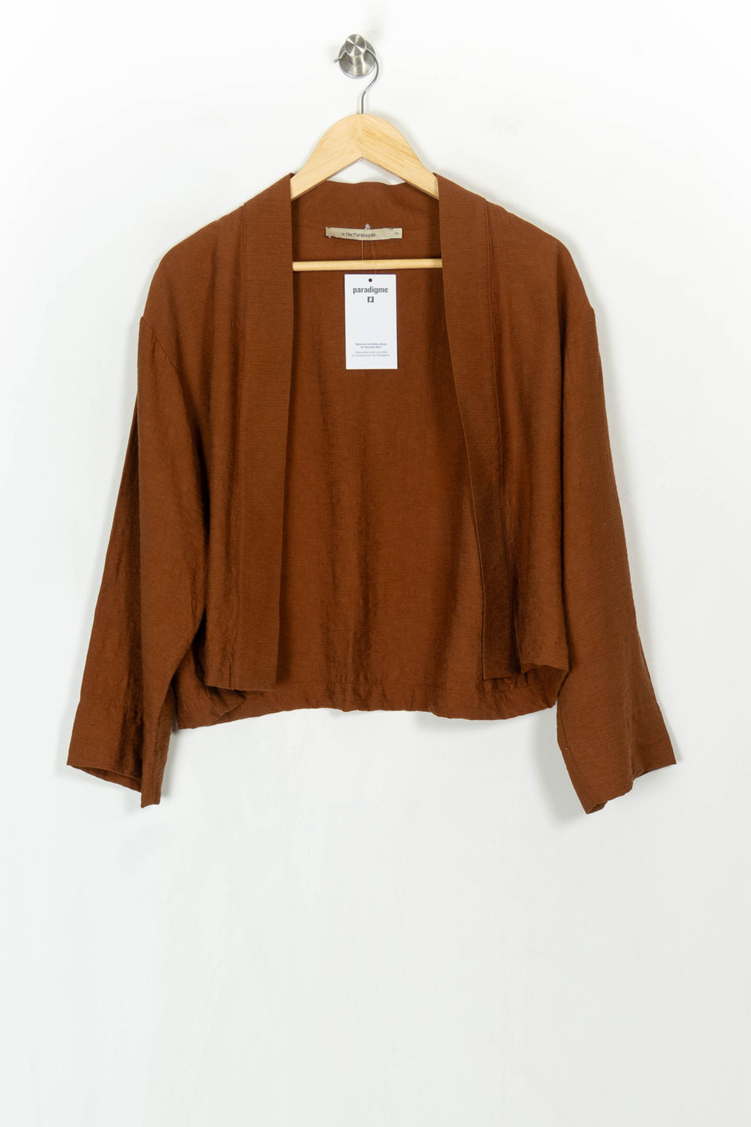 Veste Marron - Taille M/38 de la marque La Fée Maraboutée | PARAD121019 - Vendu par Paradigme - Image 2