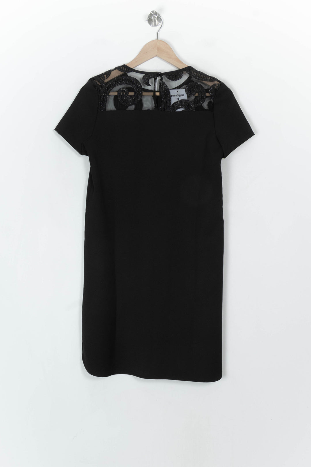 Robe Courte Noire - Taille S/36 de la marque La Fée Maraboutée | PARAD121021 - Vendu par Paradigme - Image 5