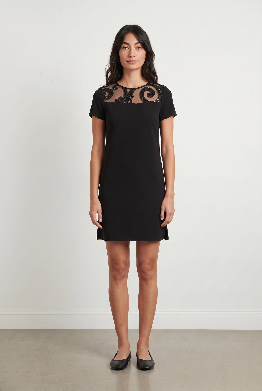 Robe Courte Noire - Taille S/36 de la marque La Fée Maraboutée | PARAD121021 - Vendu par Paradigme - Image 1