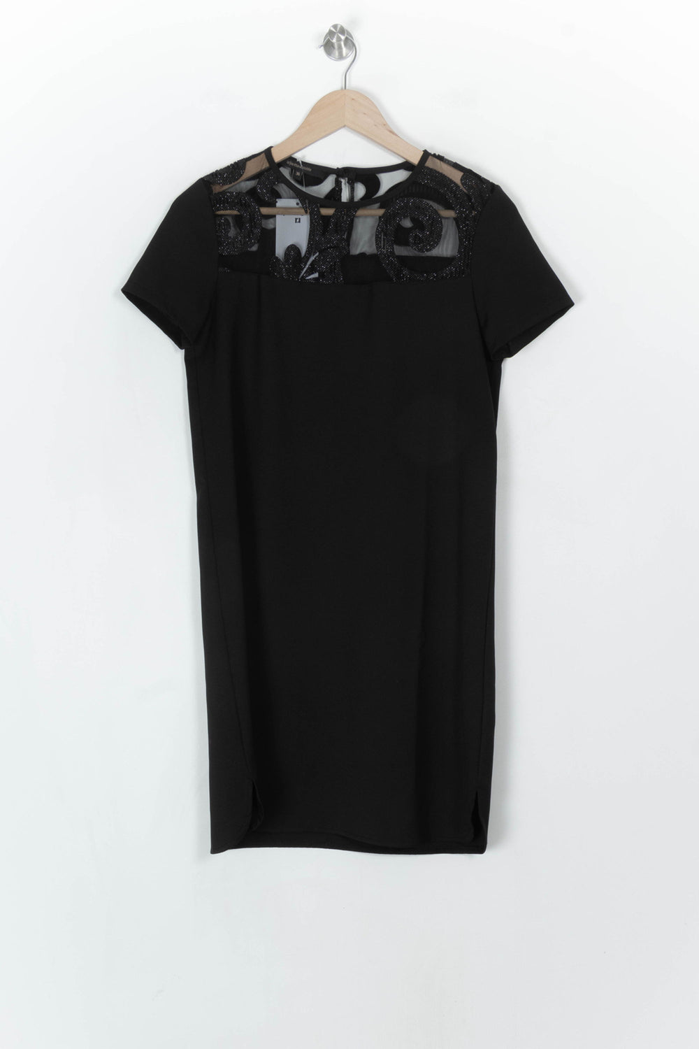 Robe Courte Noire - Taille S/36 de la marque La Fée Maraboutée | PARAD121021 - Vendu par Paradigme - Image 2