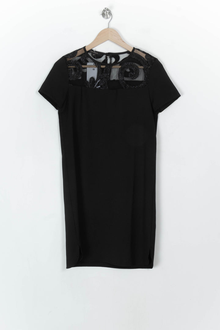 Robe Courte Noire - Taille S/36 de la marque La Fée Maraboutée | PARAD121021 - Vendu par Paradigme - Image 2