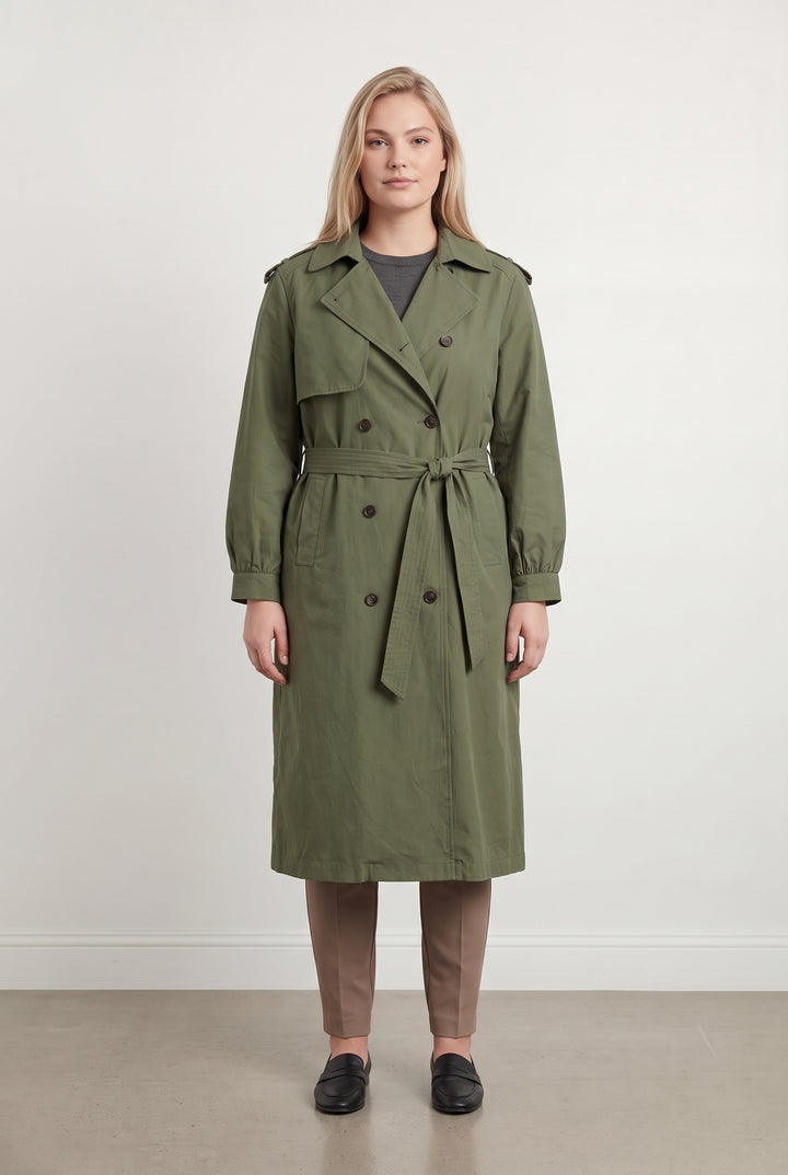 Trench Vert - Taille XL/42 de la marque Caroll | PARAD121030 - Vendu par Paradigme - Image 1