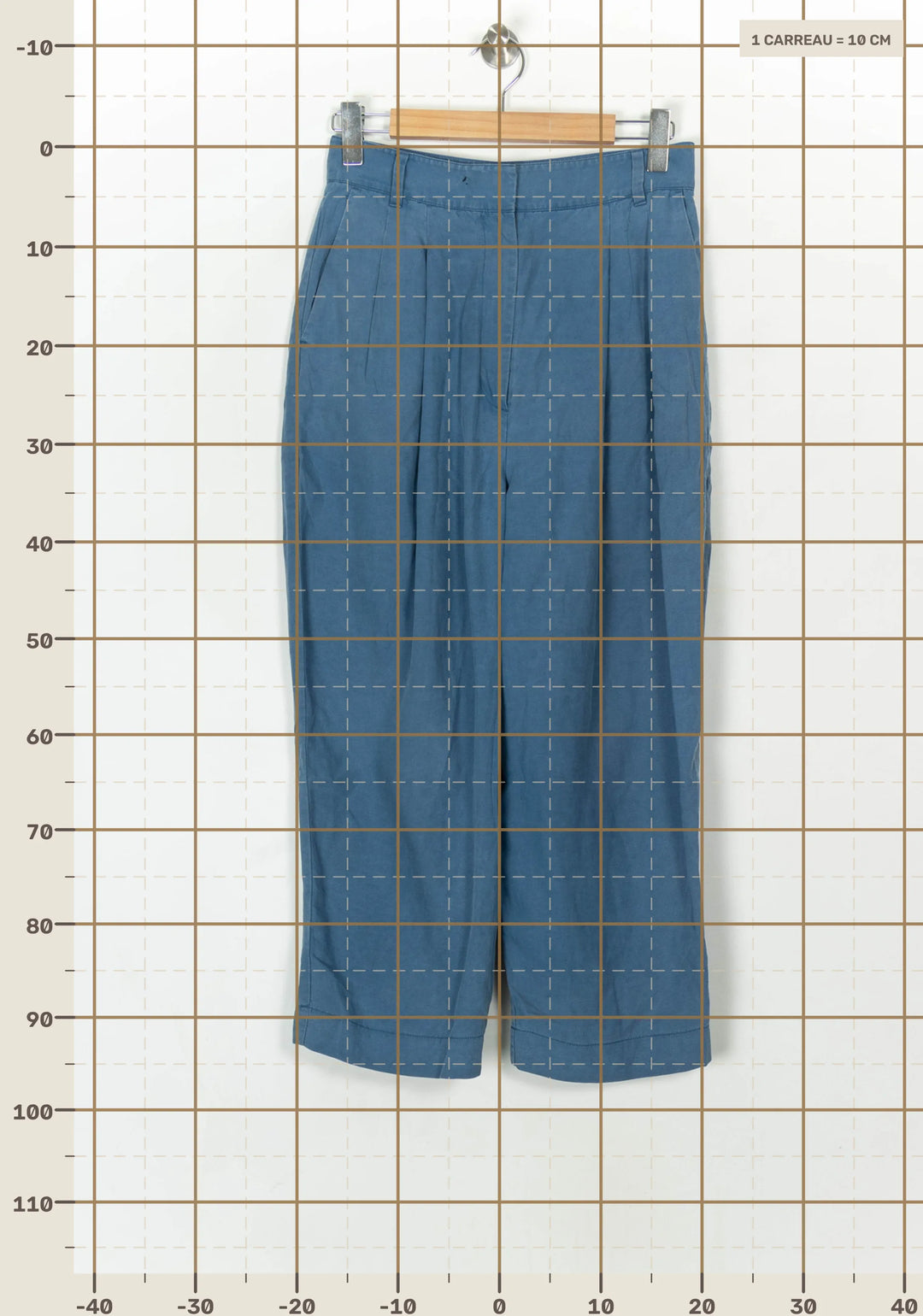Pantalon Large Bleu - Taille L/40 de la marque Comptoir des Cotonniers | PARAD121031 - Vendu par Paradigme - Image 4