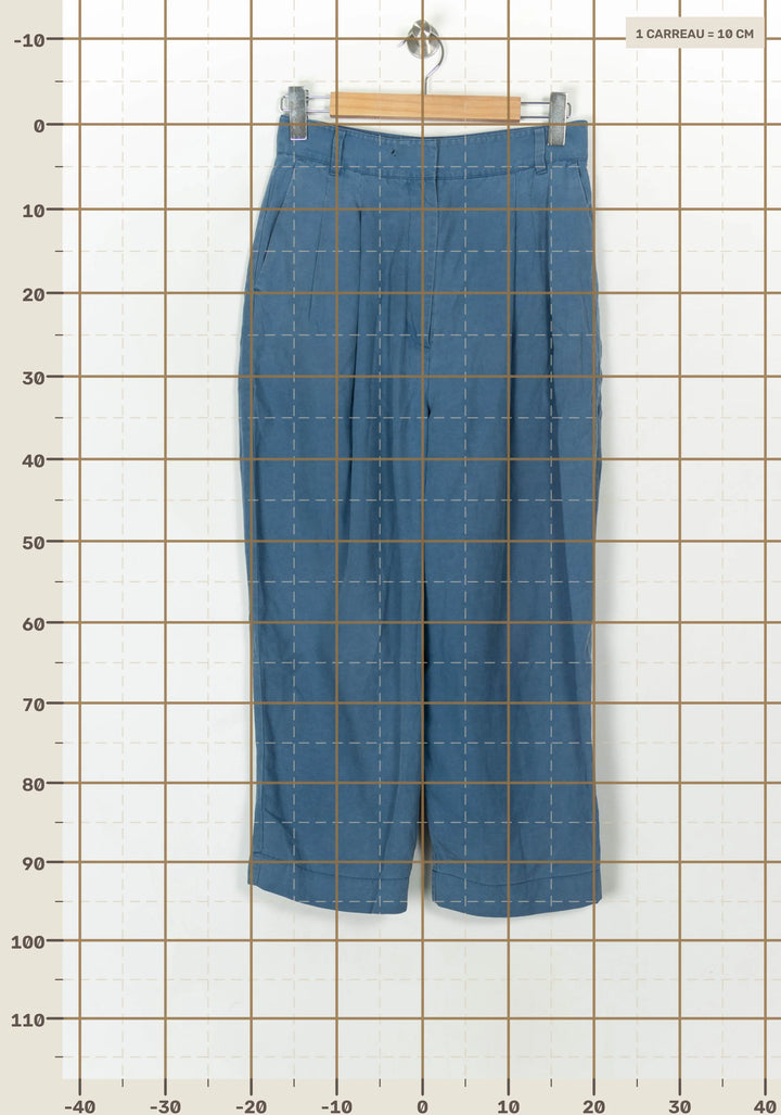 Pantalon Large Bleu - Taille L/40 de la marque Comptoir des Cotonniers | PARAD121031 - Vendu par Paradigme - Image 4