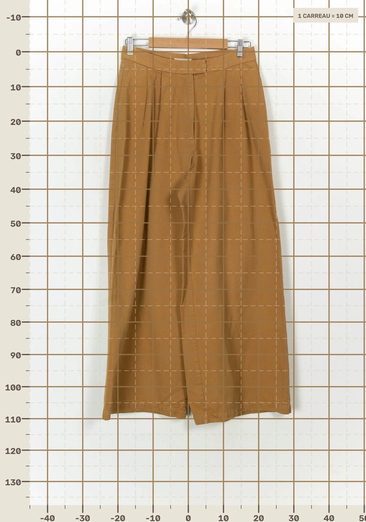 Pantalon Large Marron - Taille L/40 de la marque Sessùn | PARAD121032 - Vendu par Paradigme - Image 4