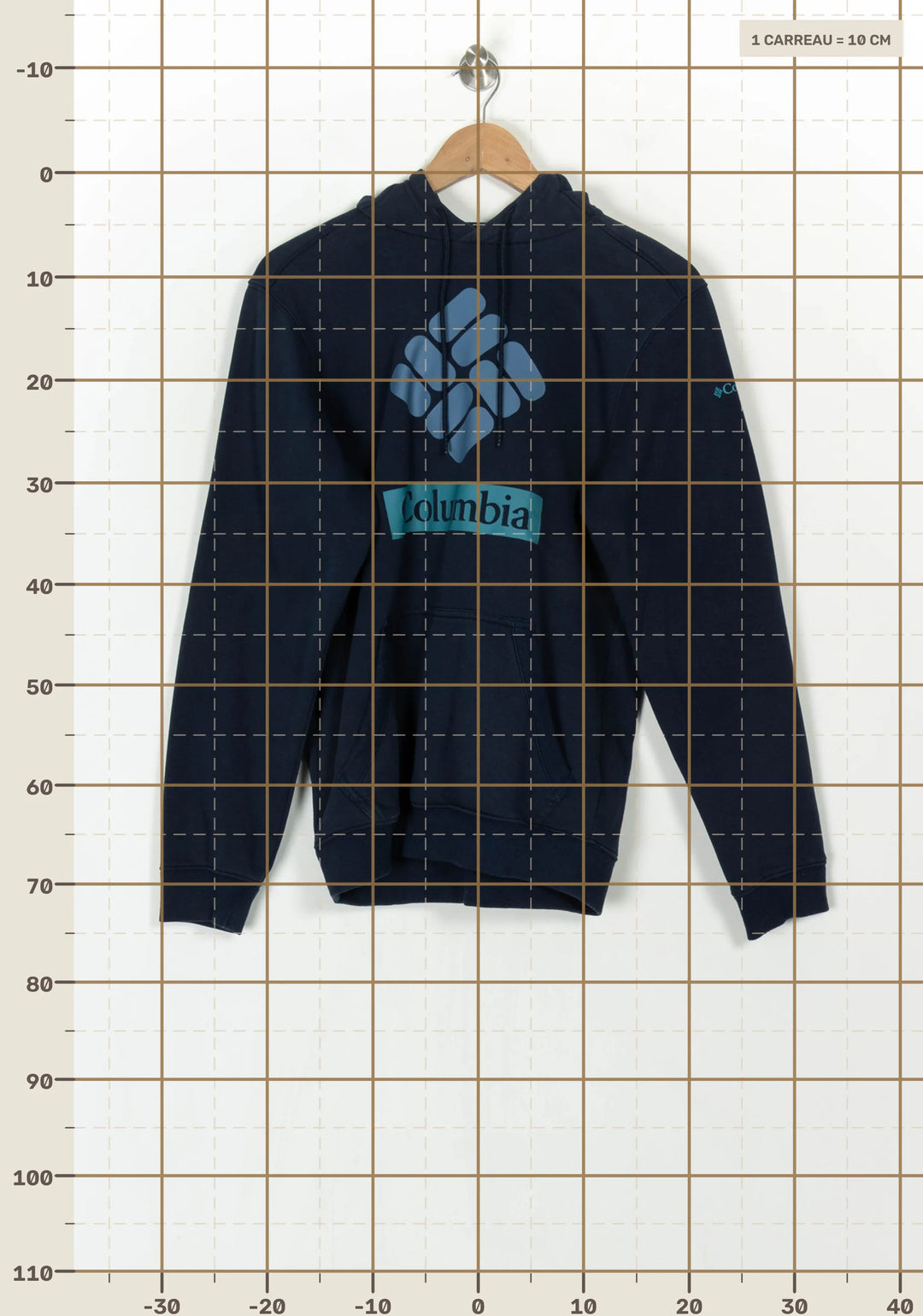Sweat à Capuche Bleu - Taille S/36 de la marque Columbia | PARAD121037 - Vendu par Paradigme - Image 4