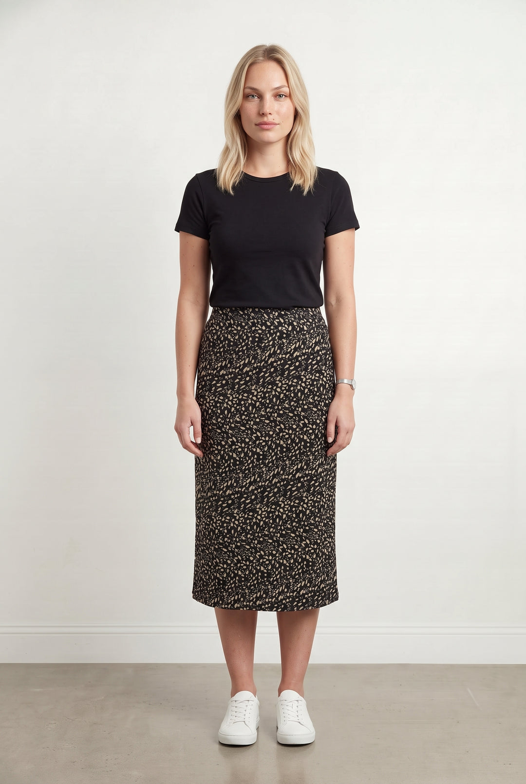 Jupe Courte Noire et Beige - Taille L/40 de la marque ba&amp;sh | PARAD121038 - Vendu par Paradigme - Image 1