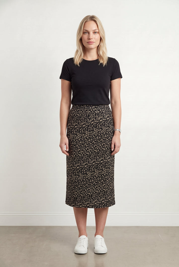 Jupe Courte Noire et Beige - Taille L/40 de la marque ba&amp;sh | PARAD121038 - Vendu par Paradigme - Image 1