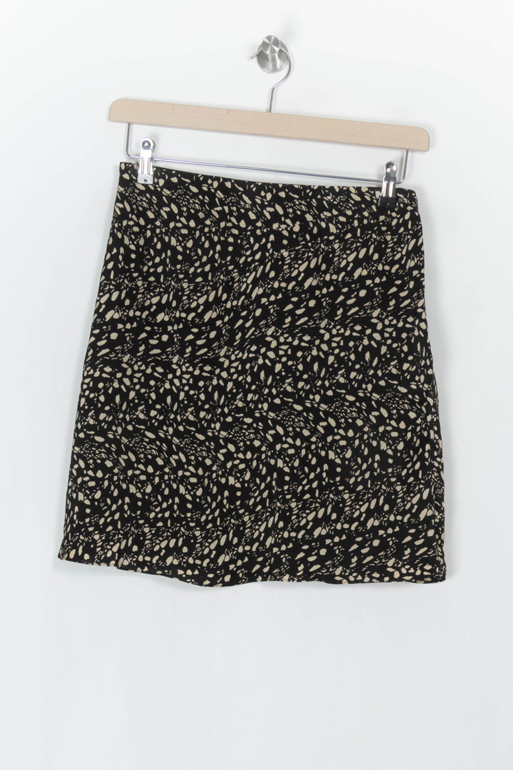 Jupe Courte Noire et Beige - Taille L/40 de la marque ba&sh | PARAD121038 - Vendu par Paradigme - Image 2